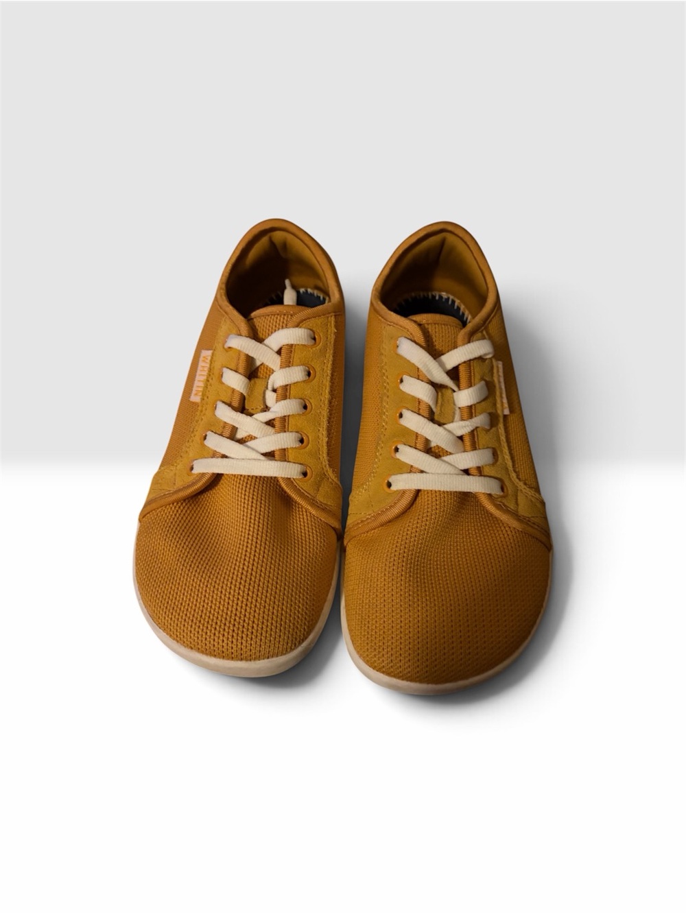 Whitin minimalist barefoot 8.5 Casual Mustard Yellow Low-Top Sneakers